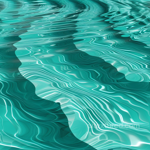 Pool Water PBR Texture Featuring Realistic Turquoise Ripples seamless Water PBR texture
