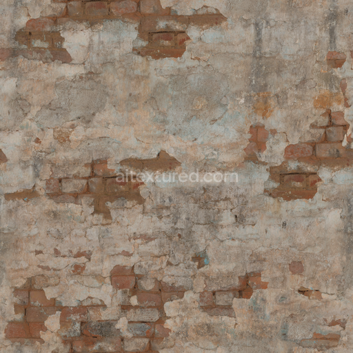 Damaged Plaster — Brick Bricks Plaster Bricks Plaster Plasterconcrete — PBR seamless 3D texture