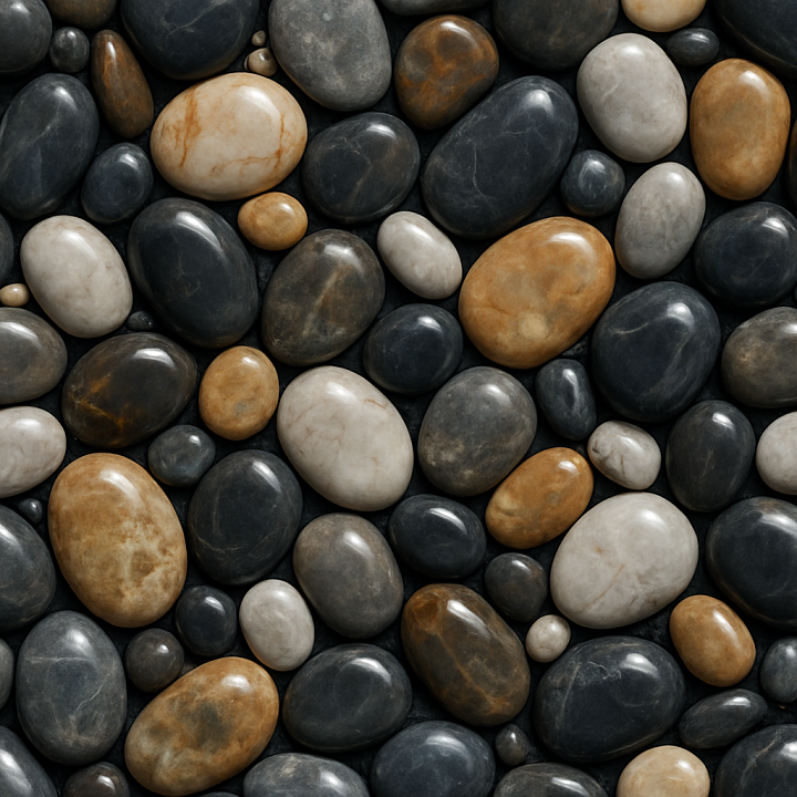 Shiny Stone seamless PBR texture preview