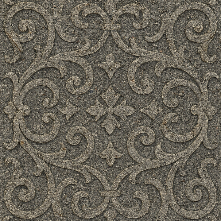 Ornate Weathered Asphalt seamless PBR texture preview