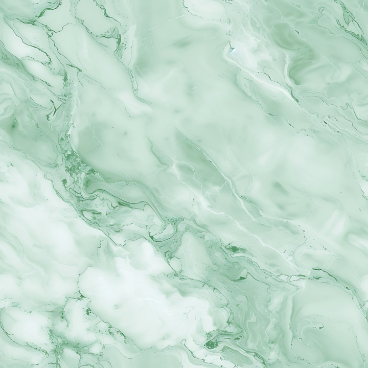 Elegant Mint Green Marble with Soft Veining and Polished Finish seamless PBR texture preview