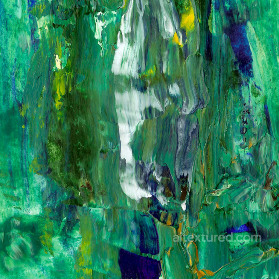 Abstract Green and Blue Painted Plaster Texture with Thick Brush Strokes Ground surface texture preview