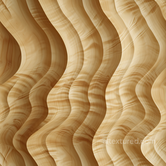 Light Birch Wood Seamless Texture with Undulating Grain Waves Wood texture preview