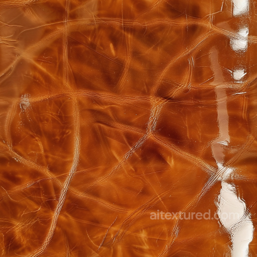 Glossy Cracked Brown Leather Seamless Texture with Wrinkles and Shine seamless Leather PBR texture