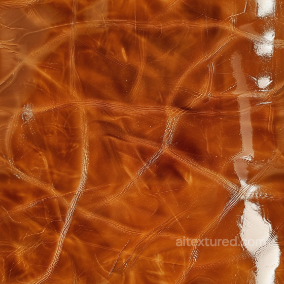 Glossy Cracked Brown Leather Seamless Texture with Wrinkles and Shine Leather texture preview
