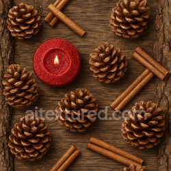 seamless Seamless 3d texture pbr 8k pine cones rustic wood bark texture cinnamon sticks texture 8k free download PBR