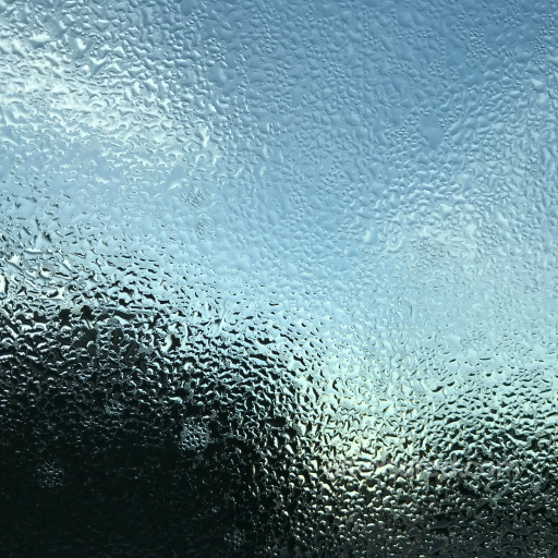 Detailed Condensation Water Drops Texture on Glass Surface seamless Glass PBR texture