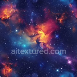 seamless Seamless 3D PBR Nebula Sky Texture Featuring Vibrant Cosmic Clouds and Stars texture 8k free download PBR