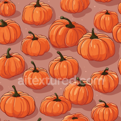 seamless Seamless 3D PBR Texture Featuring Cartoon Style Orange Pumpkins on Warm Background texture 8k free download PBR