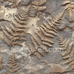 seamless Seamless 3D PBR Texture of Rocky Ground with Detailed Fossilized Fern Imprints texture 8k free download PBR
