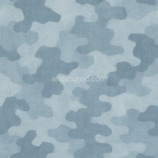 Seamless 3D Texture PBR 8K Ice Blue Urban Camo Blurred Edges Synthetic