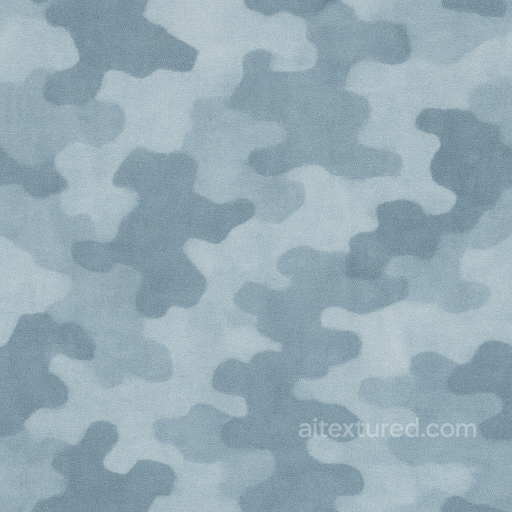 Ice Blue Urban Camo Blurred Edges Synthetic seamless Color Camouflage PBR texture