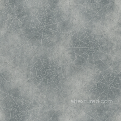 Spider Web With Cobweb Dust For Haunted Scenes seamless Halloween PBR texture