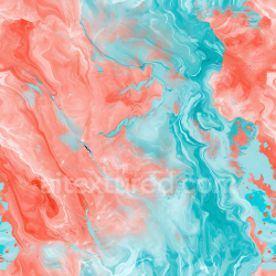 seamless Seamless 3D Coral and Aqua Marble PBR Texture with Swirling Pastel Veins texture 8k free download PBR