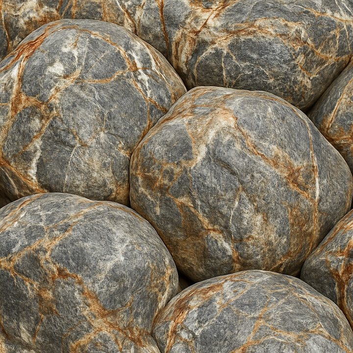 Polished Boulder seamless PBR texture preview