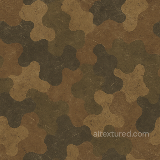 Camouflage Paint With Scratches And Camouflage Highlights seamless Camouflage PBR texture