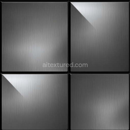 Preview — Seamless 3D Brushed Steel Metal Texture with Panel Overlay