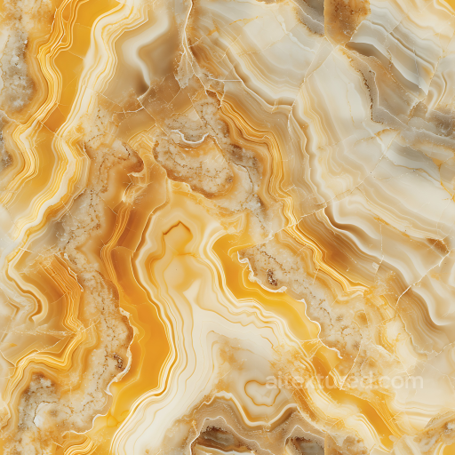 Honey Onyx Natural Marble Texture with Warm Veins and Glossy Finish seamless Marble PBR texture