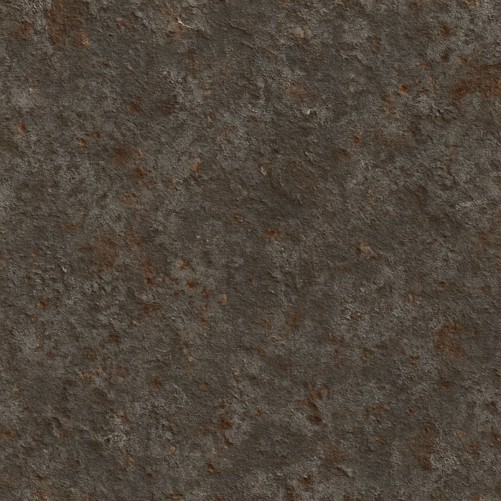 Weathered Iron seamless PBR texture preview