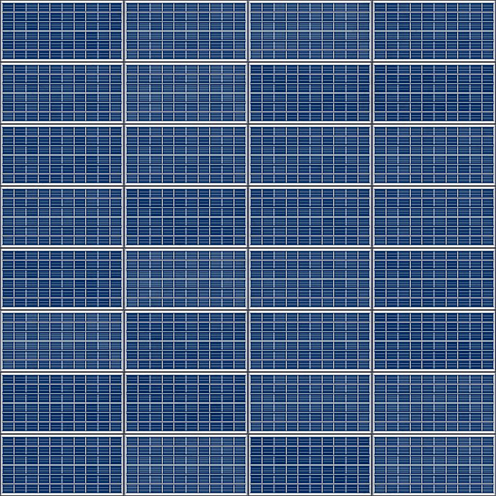 Solar Panel seamless PBR texture preview