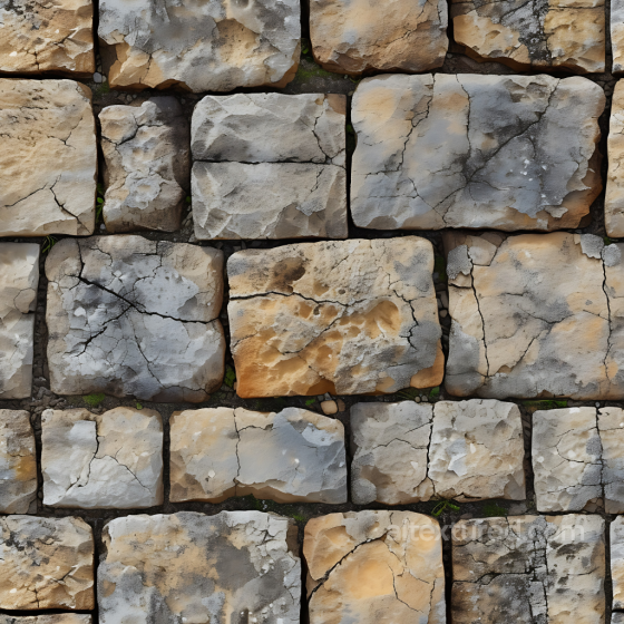 Weathered Stone Wall PBR Texture with Cracks and Earthy Tones Stone texture preview