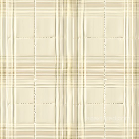 Seamless Beige Plaid Fabric 3D PBR Texture with Subtle Yarn Detailing Plaid texture preview