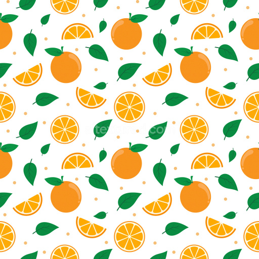 Pattern Bundle - Seamless 3D Pattern PBR Texture Featuring Vibrant Orange Fruit and Green Leaf Motifs texture preview