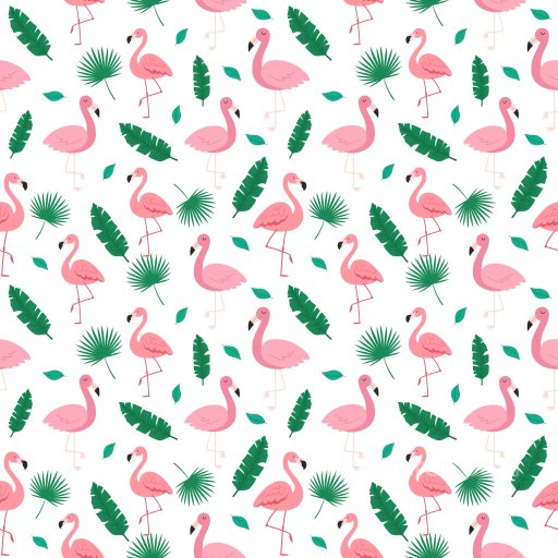 Pattern PBR Texture with Playful Flamingo and Tropical Leaf Motifs seamless Pattern Bundle PBR texture