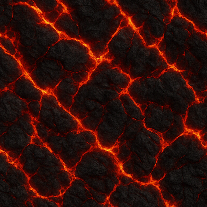 Dark Magma seamless PBR texture preview