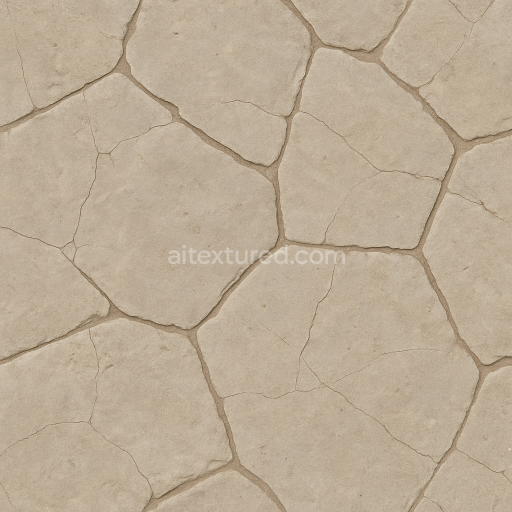 Seamless 3d texture pbr 8k flagstone flat with smooth wear and light grout joints natural stone