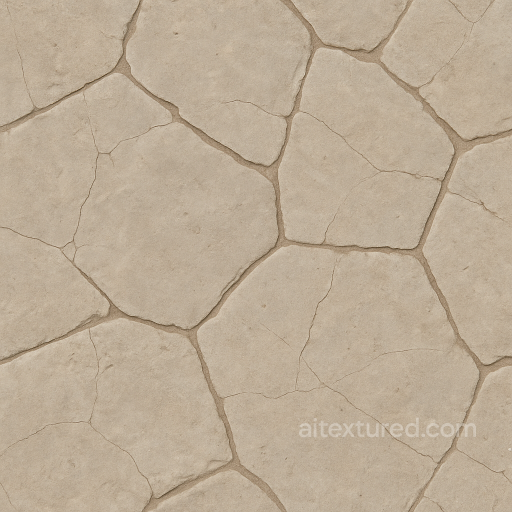Flagstone Flat With Smooth Wear And Light Grout Joints Natural Stone seamless Park pavement PBR texture