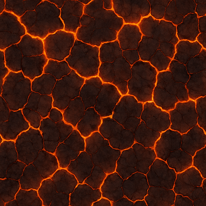 Cracked Fire Ground seamless PBR texture preview