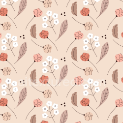 seamless Seamless 3D PBR Texture Featuring Soft Boho Floral Fabric Pattern texture 8k free download PBR