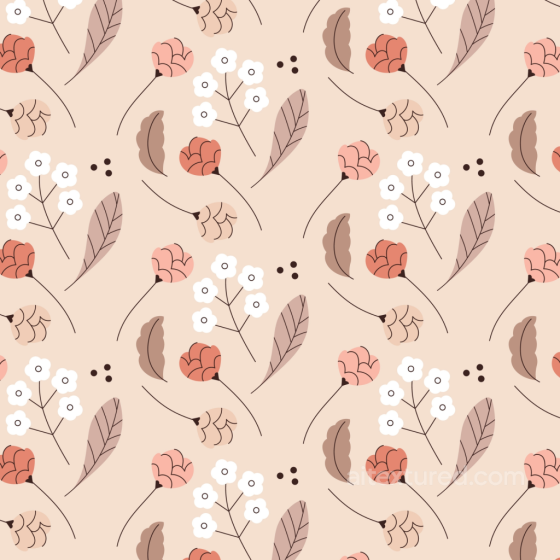 Featuring Soft Boho Floral Fabric Pattern Boho Seamless texture preview