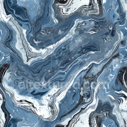 seamless Seamless 3D PBR Texture of Icy Blue and Silver Marble with Fluid Veining texture 8k free download PBR
