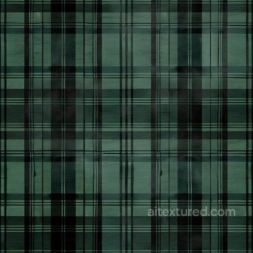 Seamless 3D Green Plaid Metal PBR Texture with Brushed Pattern texture preview