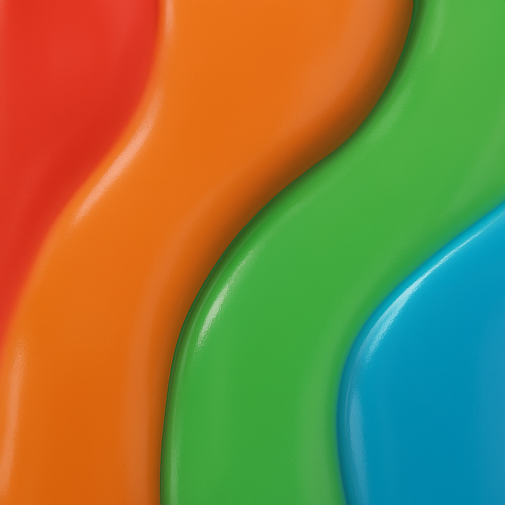 Glossy Finish Colored Plastic Furniture Plastic seamless PBR texture preview