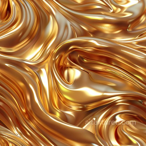 Seamless 3D PBR Texture of Glossy Gold Flowing Satin Fabric texture preview