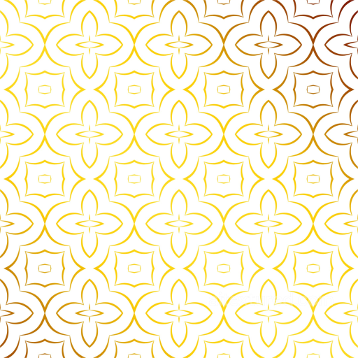 White & Gold Texture of White Background with Gold Ornamental Pattern seamless White & Gold PBR texture
