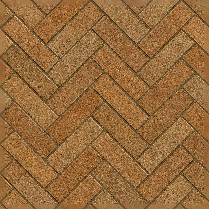 Herringbone Tiles Mosaic With Earthy Tones And Matte Finish Surface seamless PBR texture preview