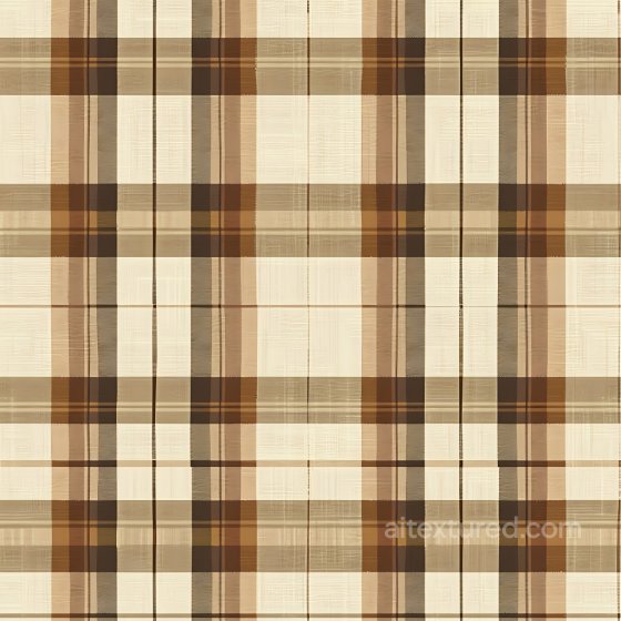 Soft Brown Plaid Fabric Seamless Texture with Subtle Weave Detail Plaid texture preview