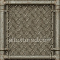 seamless Seamless 8k 3d texture pbr chain link gate with galvanized metal and wire mesh corroded metal detail texture 8k free download PBR