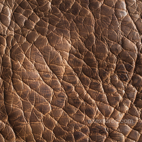 Distressed Brown Cracked Leather Seamless Texture with Deep Grain Leather texture preview