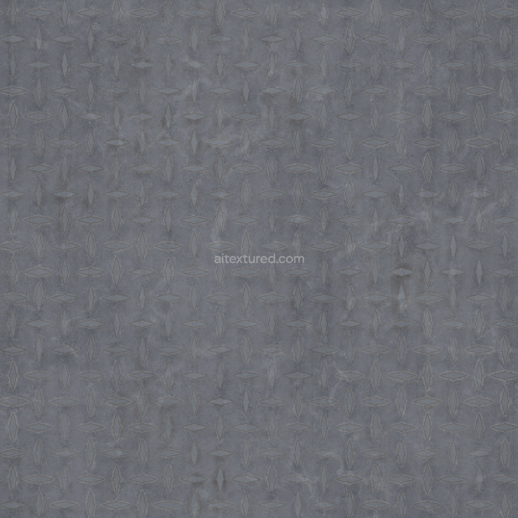 Seamless diamond plate texture in blue color