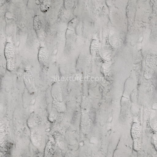 Snow Rough Uneven — Powdery Trail Snowfield Trail Snowfield Terrain — PBR seamless 3D texture