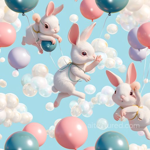 Inflated Balloon Sphere PBR Texture in Pastel Colors seamless Inflated PBR texture