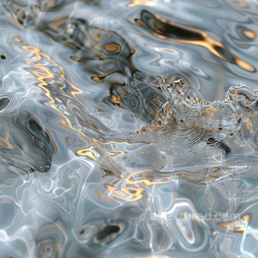 Water PBR Texture Featuring Clear Surface with Dynamic Ripples and Light Reflections seamless Water PBR texture