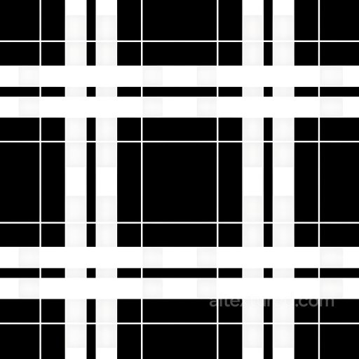 Seamless 3D PBR Texture Featuring Bold Black and White Plaid Pattern texture preview