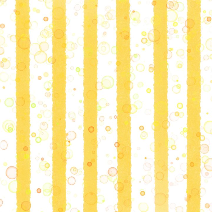 Watercolor Stripes with Yellow Vertical Bands and Bubbles seamless PBR texture preview