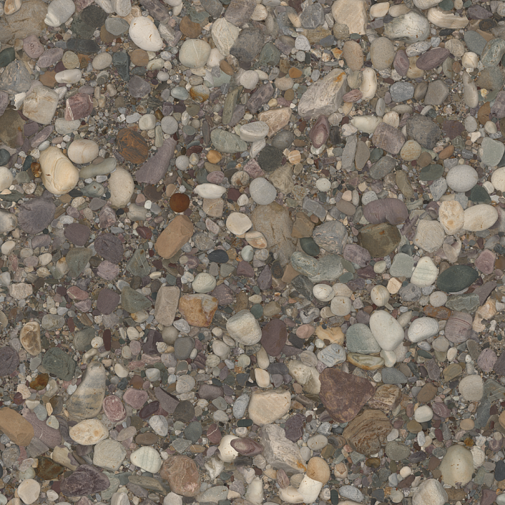 Ganges River Pebbles seamless PBR texture preview